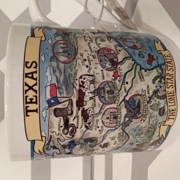 New Certified International "Texas Lone Star State" Coffee/Tea Mug - Picture 5 of 7